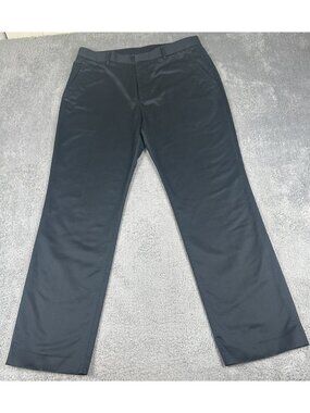 Bonobos Tuesday Pants Mens 34x30 Black Slim Fit Stretch Chino Trousers